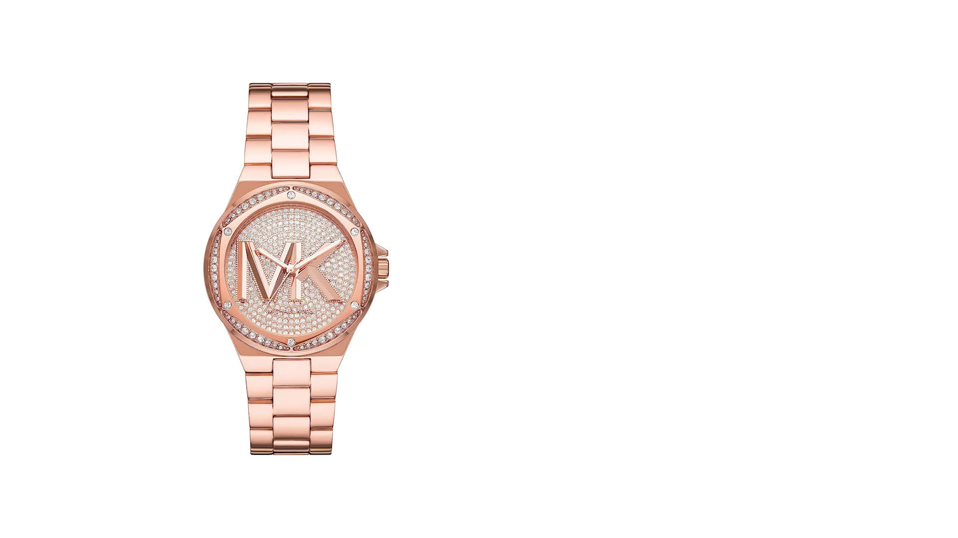 Michael Kors Stainless Steel Lennox Analog Rose Gold Dial Women